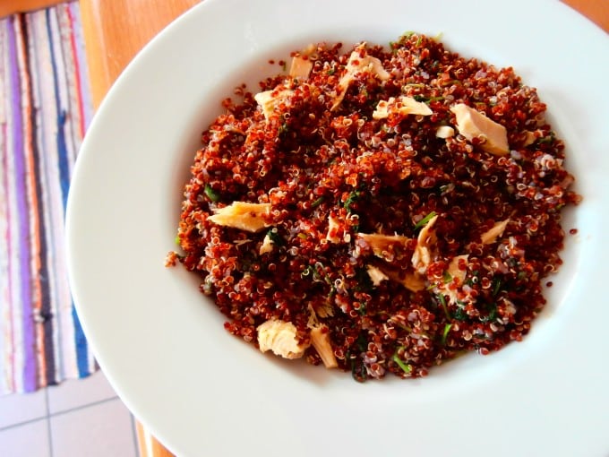 Salada de Quinoa e Atum Low FODMAP | mygutfeeling.eu/pt