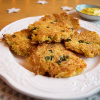 Panquecas de Batata com Maionese Caseira | mygutfeeling.eu #glutenfree #lowfodmap