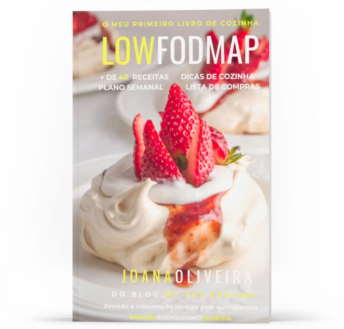 Imagem da capa do meu primeiro livro de cozinha low FODMAP